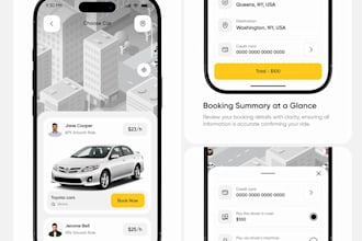 develop taxi booking app, carpooling app, ridesharing app, car rental app