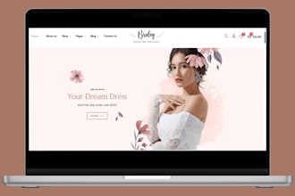 wedding dress shopify store bridal store wedding boutique bridal gown website
