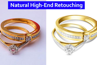 do natural professional high end jewelry retouching
