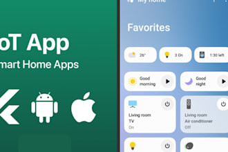 home automation ios android iot app for device control