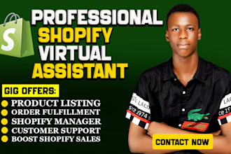 be your shopify virtual assistant, shopify manager for cro and order fulfillment
