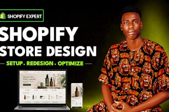 do amazon storefront design, redesign shopify skincare store, or product page