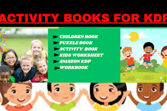 do kids worksheet, kids activity book, coloring book, puzzle book for amazon KDP