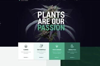 create wordpress cbd hemp medical or cannabis ecommerce website