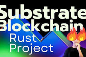 create custom blockchain using rust substrate parachain evm