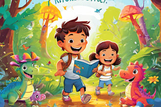 do a children book art and children book cover  illustration