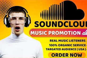 do sound cloud music promotion, sound cloud spotify track album promotion