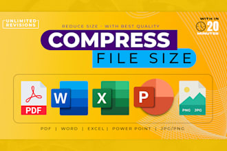 compress pdf and ppt file size within 20 minutes