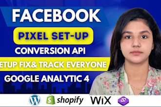 setup meta facebook pixel conversion API shopify, wordpress, GTM, ga4, fix pixel