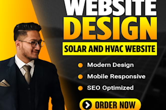 design hvac, contractor, construction, roofing, solar, and plumbing website