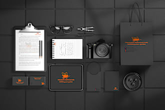 create minimalist logo and brand identity with complete branding kit