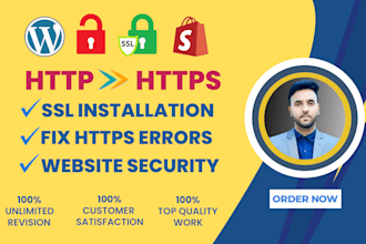 install free SSL certificate and fix any https errors