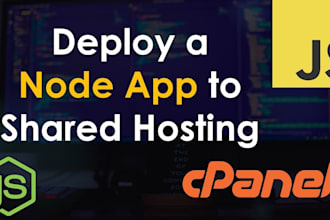 host your react nodejs or  nextjs application on cpanel