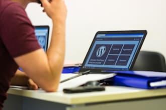 create a clean, modern wordpress website with expert design and development