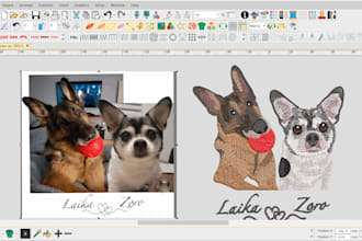 do expert embroidery digitize dog cat pet cheap price within 1 hour
