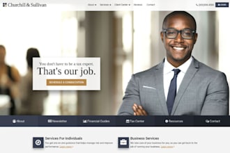 develop lawyer, accounting, consultancy, audit and taxation firm, website