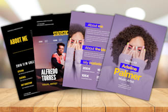 do music artist influencer electronic media kit, press kit, speaker kit, epk