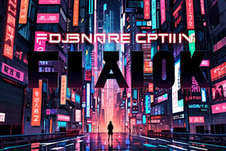 draw illustration of futuristic cyberpunk city