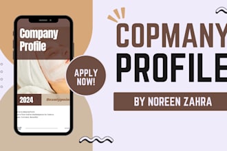professional company profile maker with 4 years experience