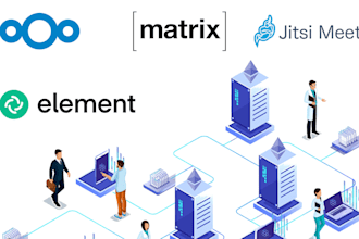 setup matrix chat server with element web and mobile app