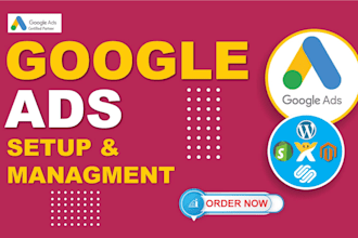 setup and manage google ads adwords ppc, search,display and pmax campaign