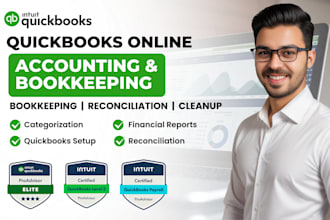 do quickbooks online bookkeeping, cleanup and accounting