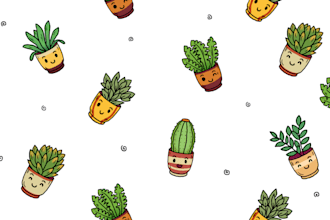 create cute unique cartoon seamless pattern