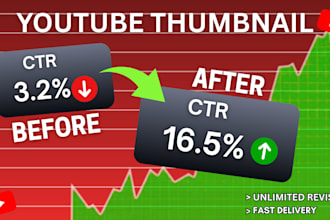 design attractive youtube thumbnail