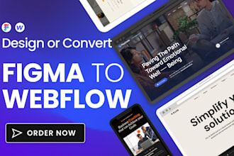 convert figma to webflow or design webflow website