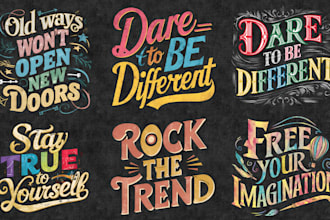 do vintage style colorful typography t shirt design