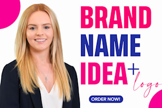 brainstorm creative brand name business name and slogan catchy logo and website