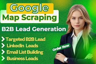 do google map scraping, b2b leads generation, web scraping