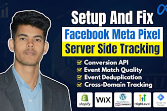 setup meta pixel facebook capi for gohighlevel, shopify,clickfunnels, kajabi,wix