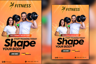 do event flyer, gym flyer, sports flyer, corporate flyer
