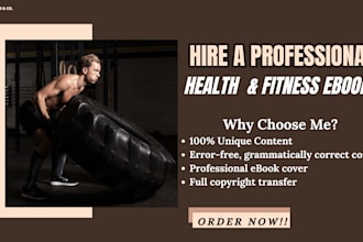 ghostwrite health, fitness and medical ebook as ghost book writer