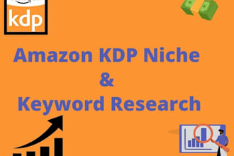 find amazon KDP niche research and profitable keyword