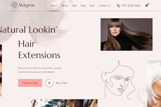 design highly profitable hair extension shopify perfume store beauty website