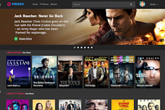 build live streaming, iptv app, smart tv app, vod app p2p, with subscription