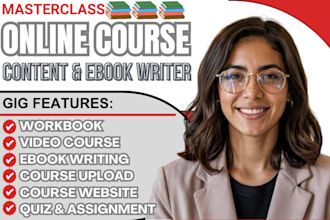 create online course creation, ebook online course content, course upload