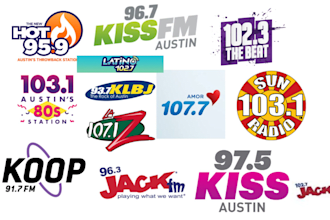 play your song of all style on popular austin radio station