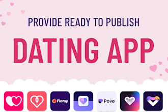 design dating website,develop dating app tinder,bumble clone,hinge,live stream