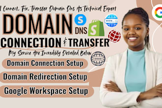 connect, fix domain to shopify, cloudflare, godaddy domain to systeme io