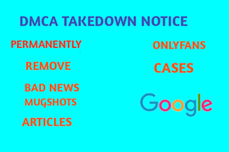permanently remove mugshots,cases,articles, news delete negative links on google