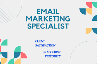 be your mailchimp email marketing specialist