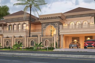 do 3d house exterior design,interior design,and 3d rendering