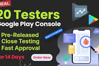 test your app for 14 days with 20 testers