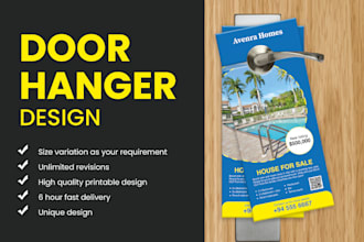 make unique door hangers or rack cards