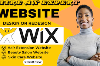 build hair extension website wix skin care website wix beauty retouch website