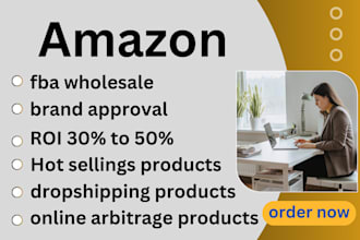 be your amazon brand approval, fba wholesale and dropshipping products