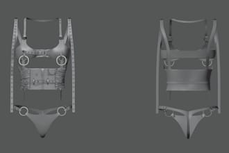 create 3d realistic clothing mesh and texture for secondlife in low or high poly